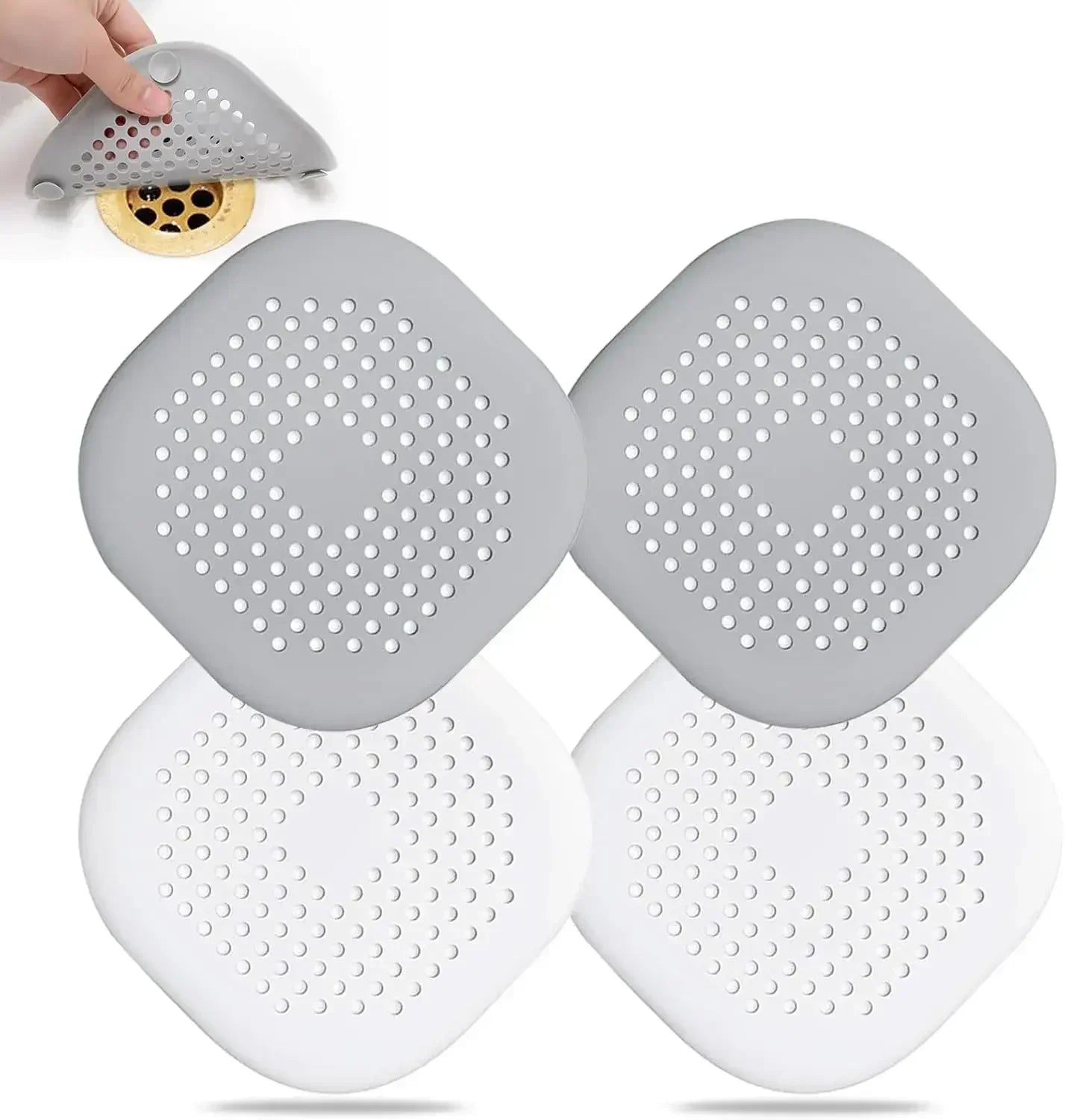 Anti-Clog Silicone Hair Catcher and Drain Strainer - 20