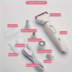 4-in-1 Electric Hair Removal Shaver for Face and Body
