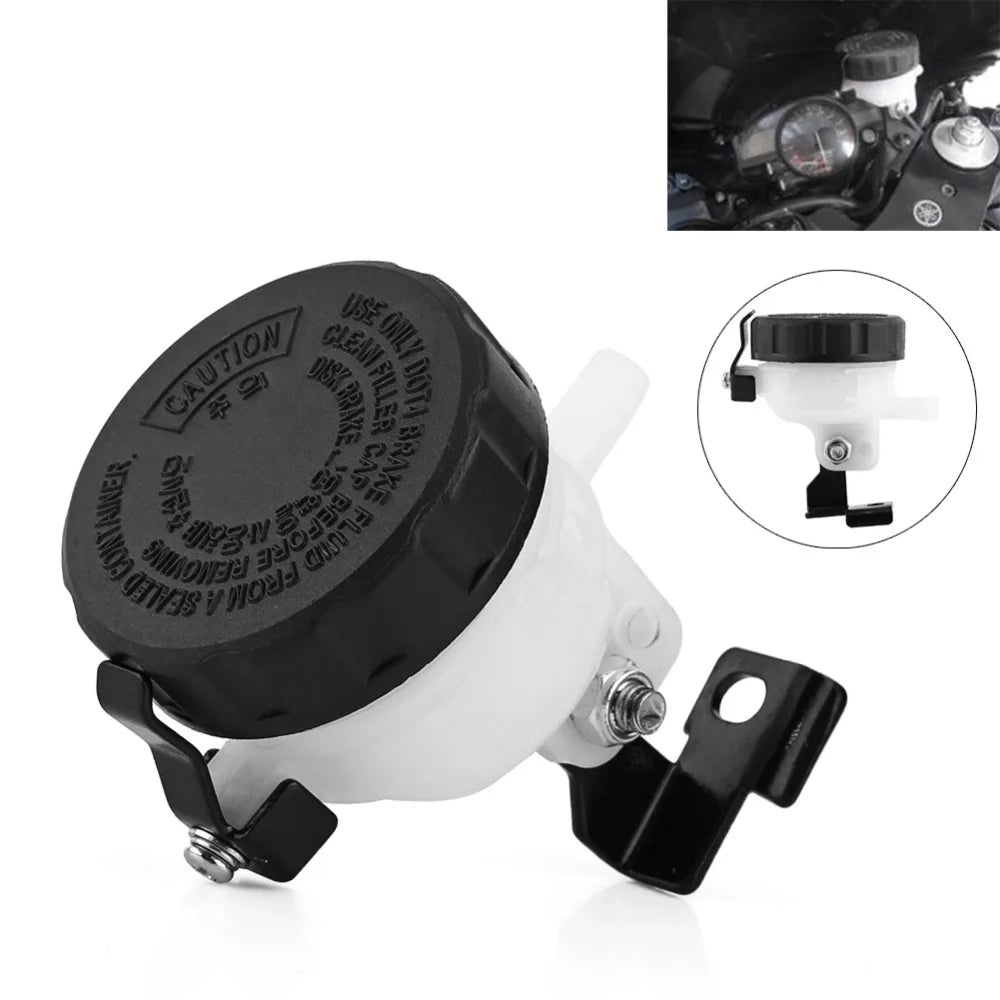 Universal Motorcycle Front Brake Fluid Reservoir Cup with Bracket