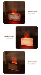 Flame Effect Aromatherapy Humidifier for Home and Bedroom