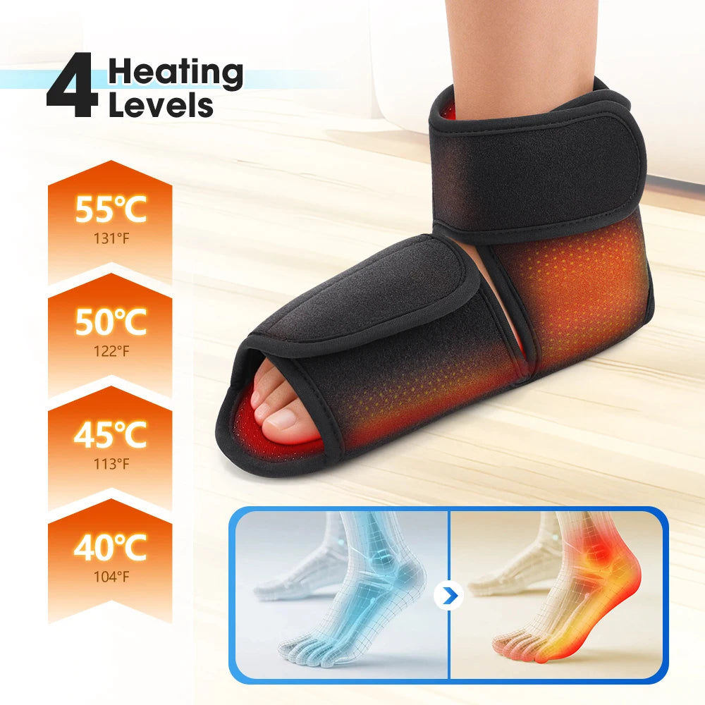 Cordless Air Compression Foot and Ankle Massager with Heat - 3