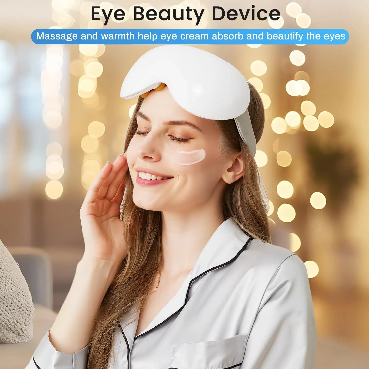 Smart Eye Massager with Cooling and Vibration for Eye Strain - 12