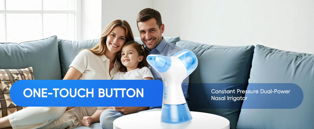 Electric Nasal Irrigation and Water Flosser Combo System