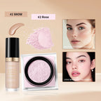 Matte Face Concealer and Setting Powder Makeup Set