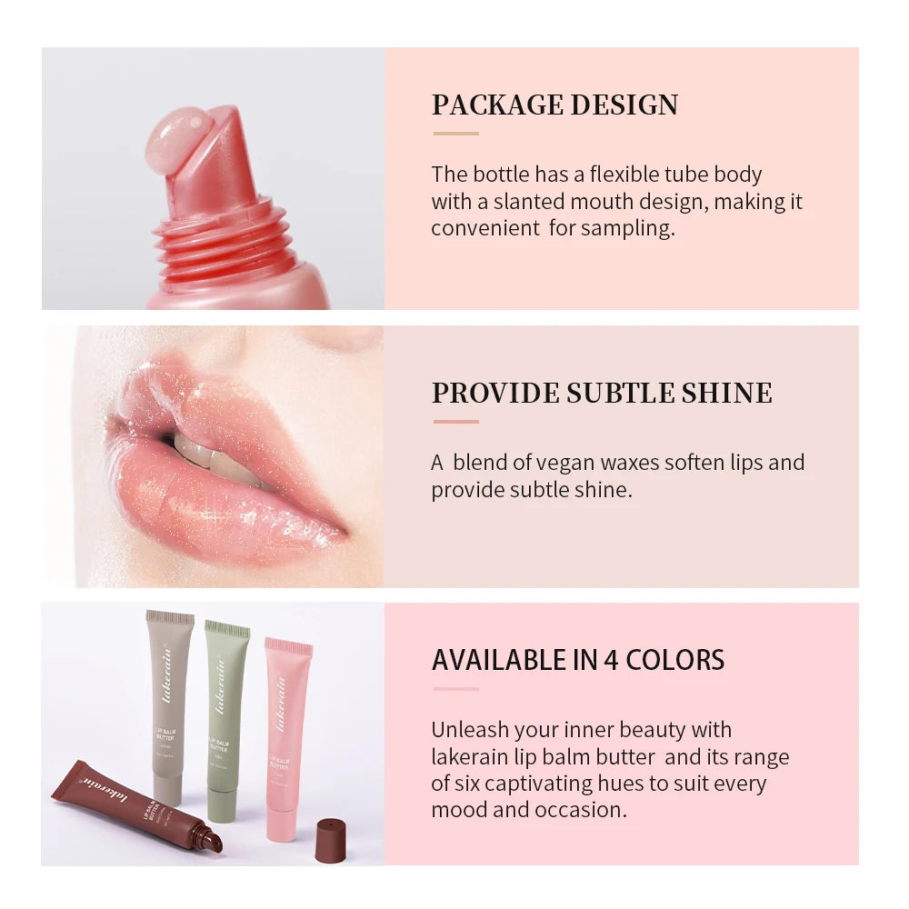 Hydrating Moisturizing Lip Butter Gloss for Dry Cracked Lips - 4