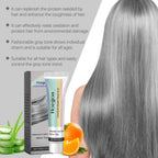 Permanent Silver Gray Hair Dye Cream