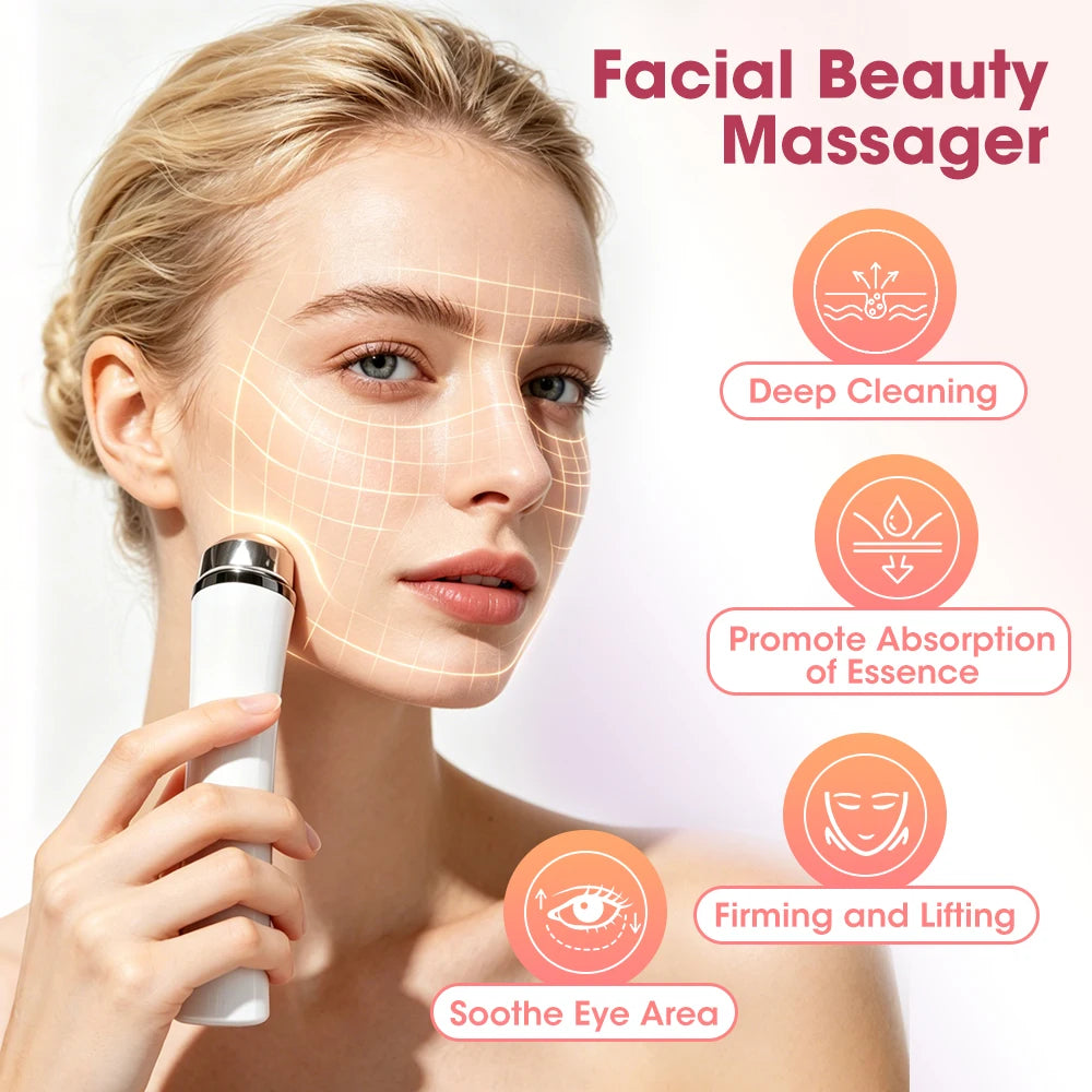 4-in-1 LED Facial Skin Lifting and Cleansing Massager