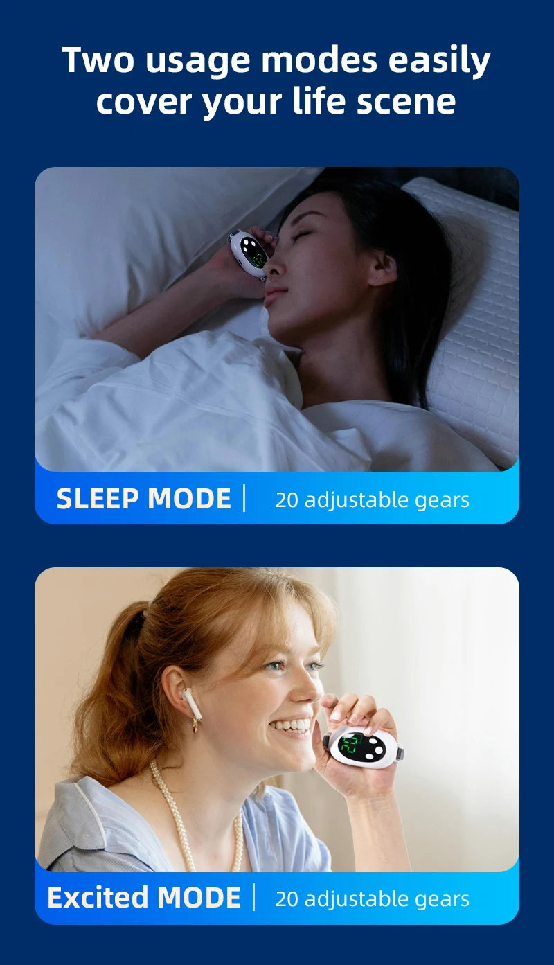 Microcurrent Handheld Sleep Aid and Anxiety Relief Device