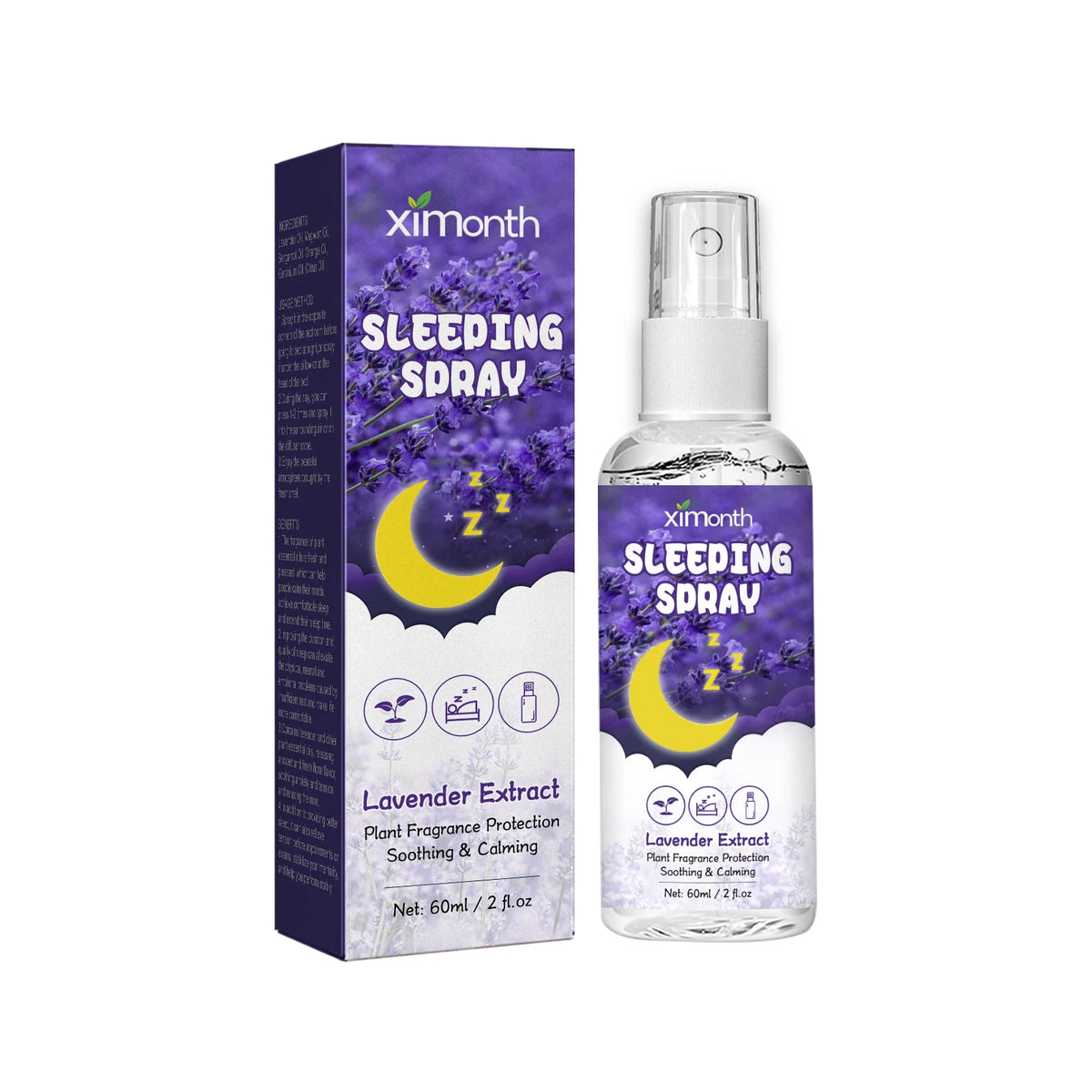 Lavender Calming Sleep Spray for Anxiety and Relaxation