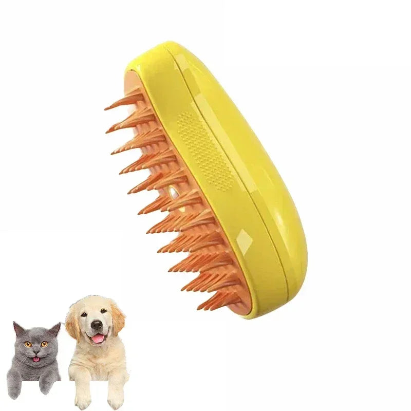 3-in-1 Steam Grooming Brush for Pets