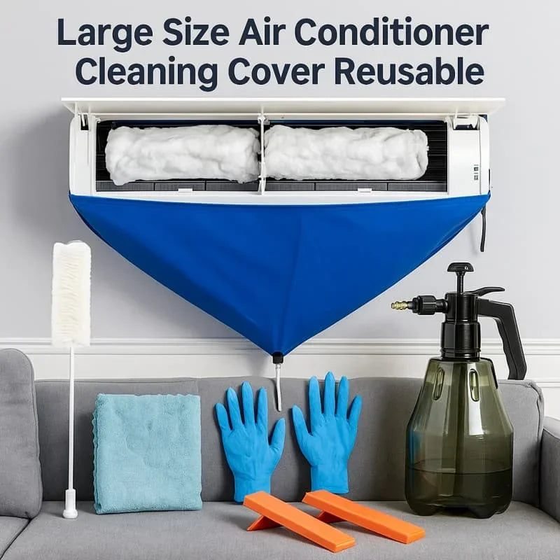 Waterproof Air Conditioner Cleaning Cover for Wall Units
