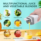 Portable 12-Blade Electric Juicer Cup with Digital Display