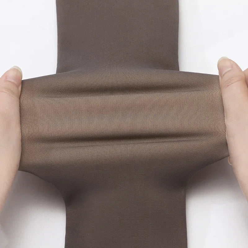 Fleece Lined Sheer Thermal Tights for Women