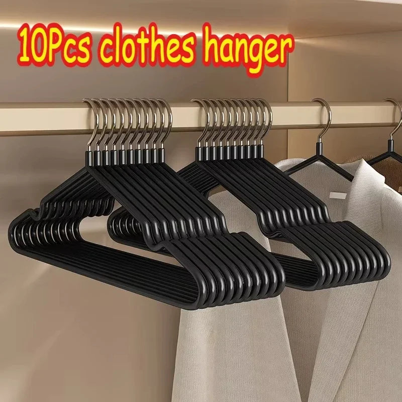 Heavy Duty Non-Slip Stainless Steel Clothing Hangers - 16