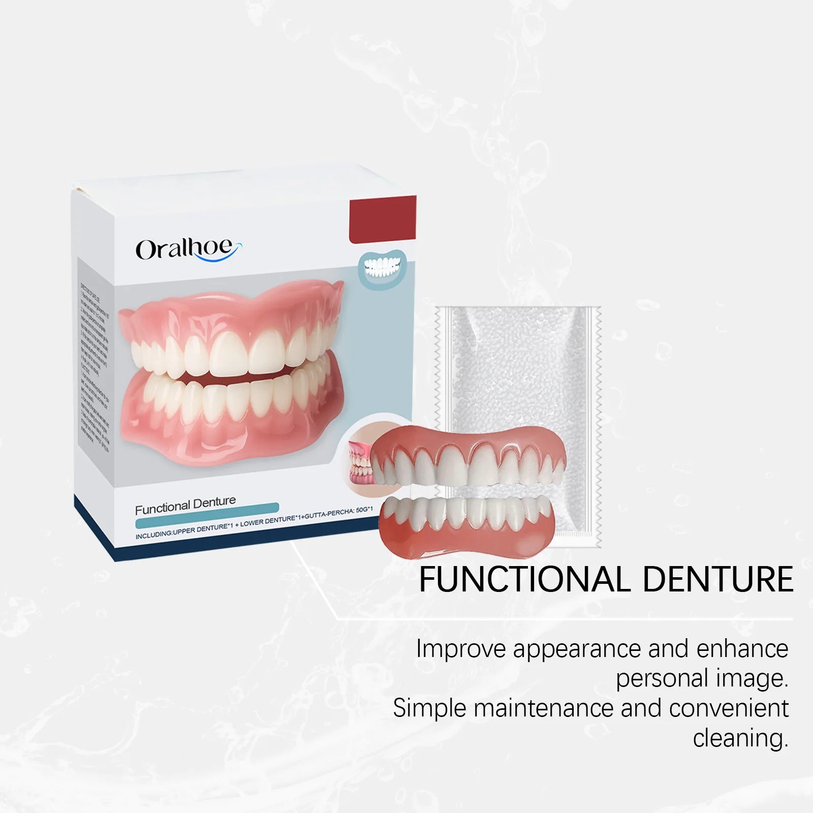 Temporary Silicone Denture Kit for Smile Restoration - 17
