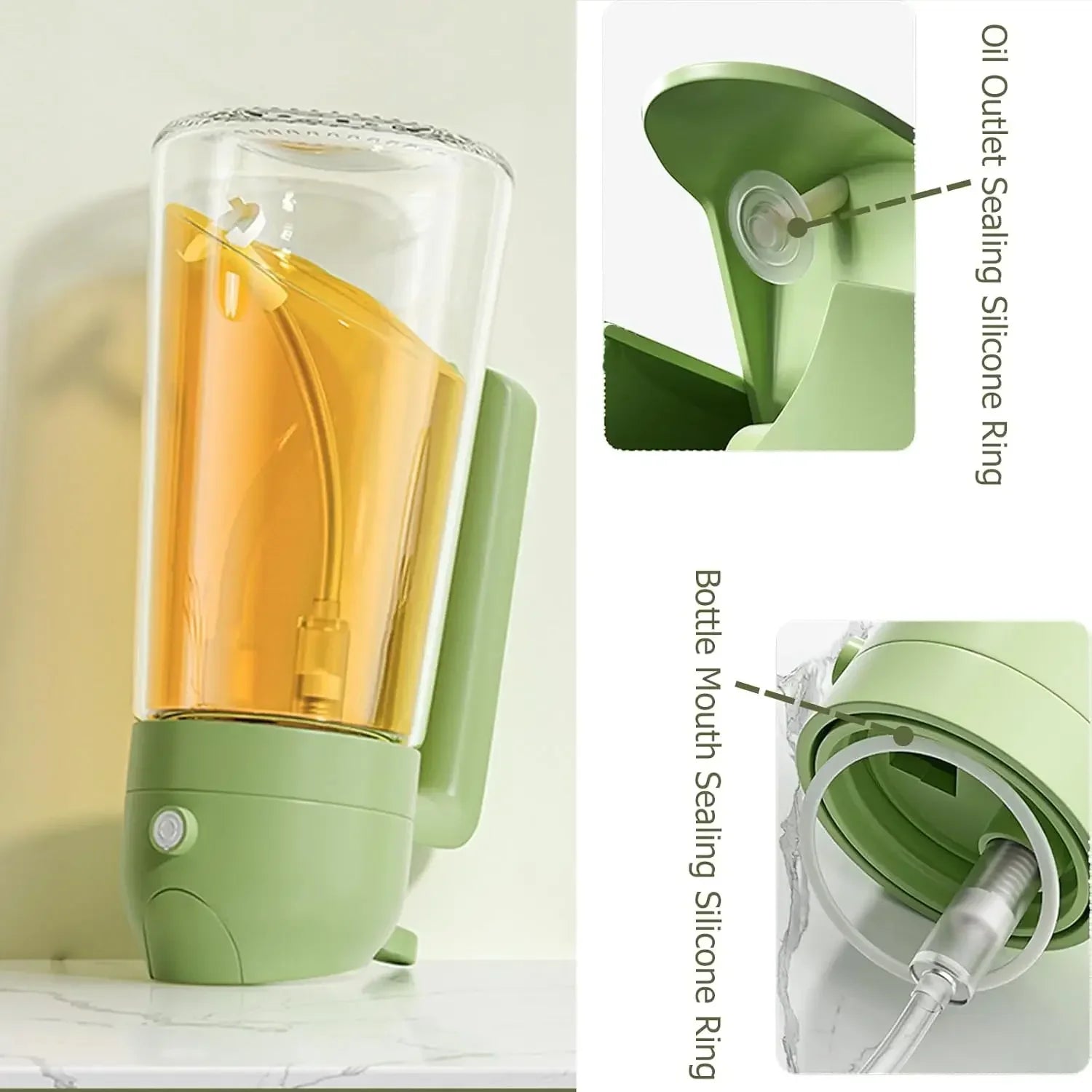 2-in-1 Glass Oil Sprayer and Pourer for Cooking
