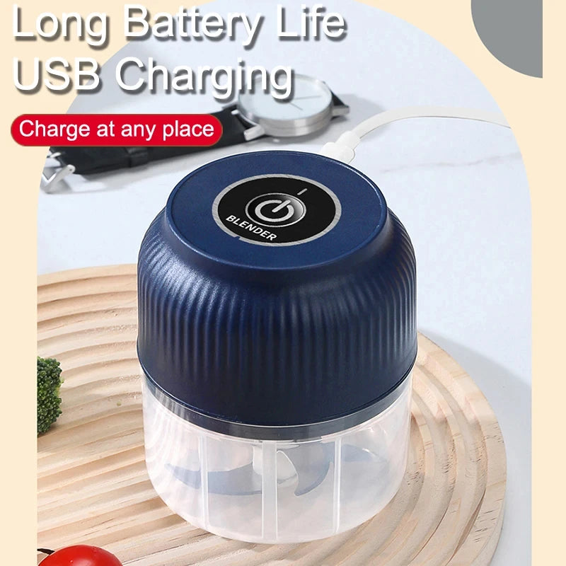 Wireless Mini Electric Food Chopper and Garlic Crusher