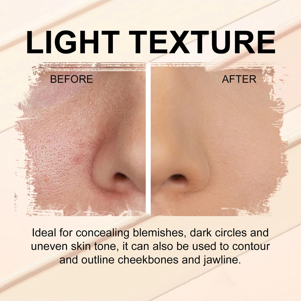 3-Color Cream Concealer Palette for Flawless Face Coverage