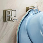 Self-Adhesive Wall-Mounted Washbasin and Storage Hook