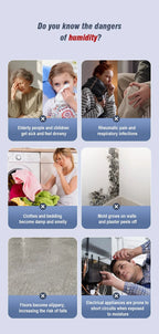 1000ML Portable Smart Dehumidifier for Home and Bedroom