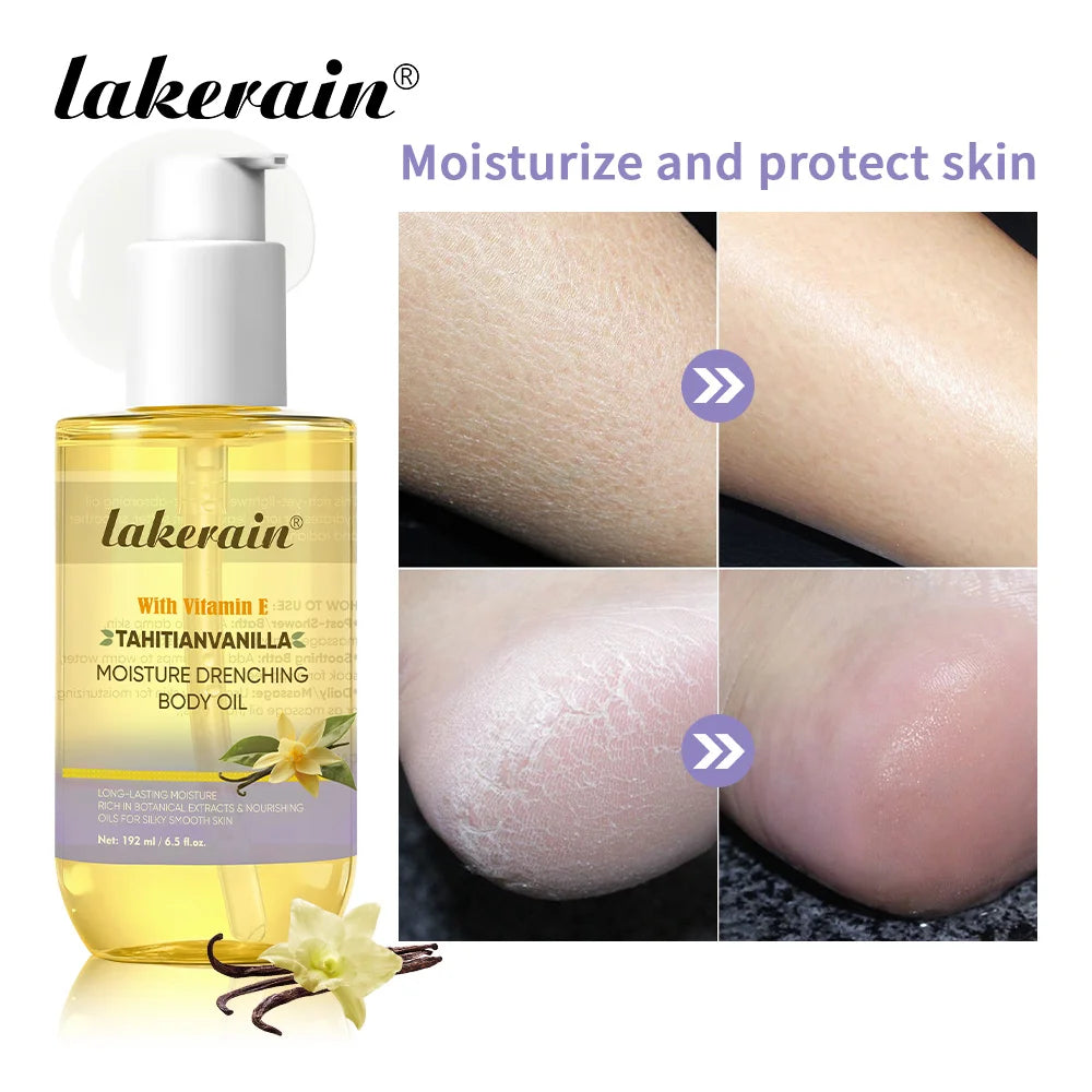 Moisture Drenching Vanilla Body Oil for Glowing Skin