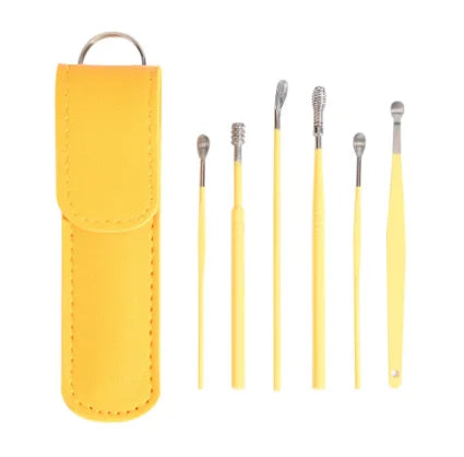 Stainless Steel Ear Wax Removal Tool Kit with Travel Case - 14
