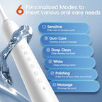 Rechargeable Sonic Electric Toothbrush with 6 Cleaning Modes