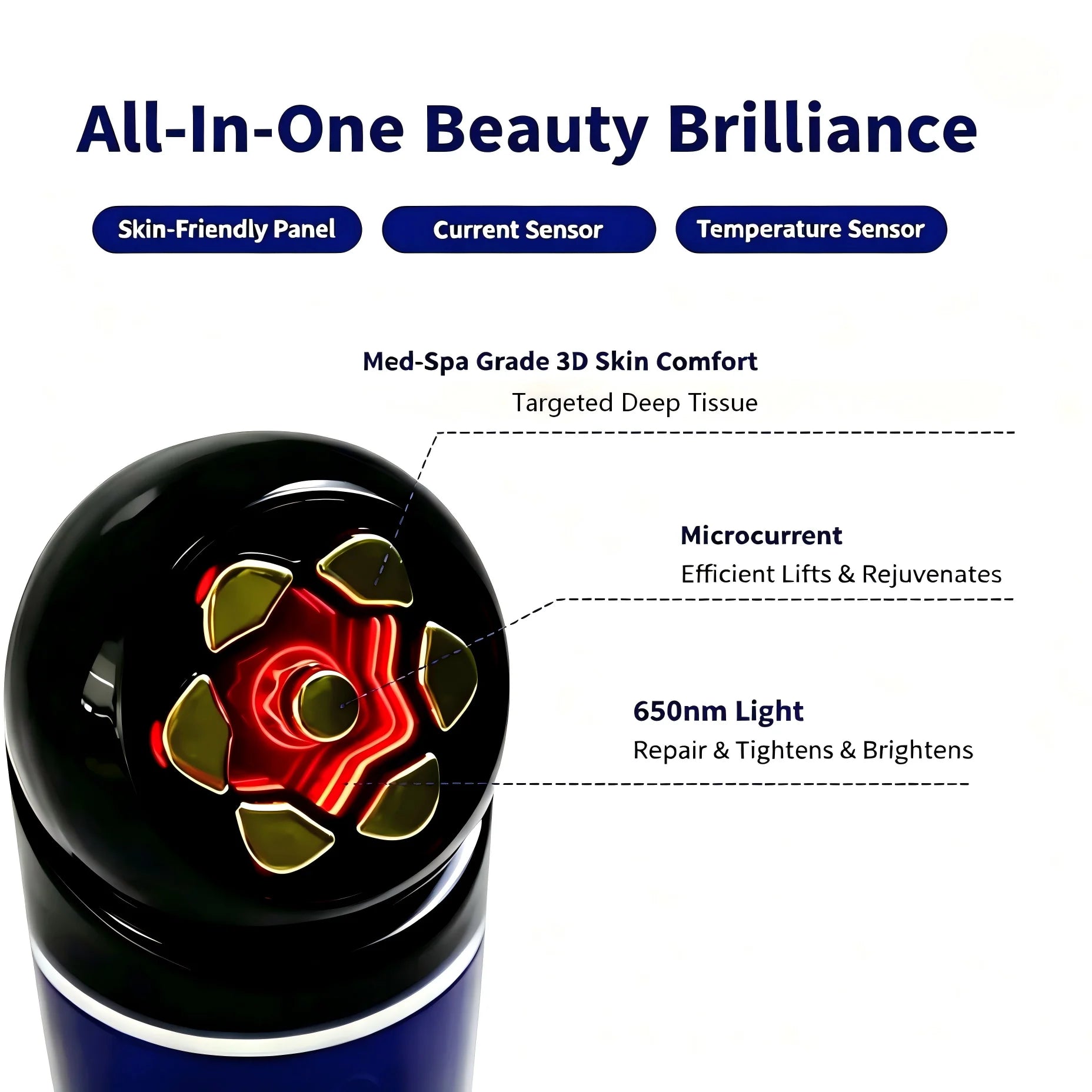 3-in-1 Facial Massager for Skin Tightening and Rejuvenation - 9
