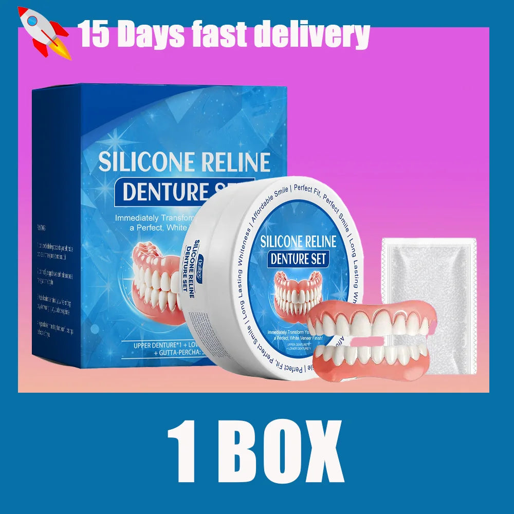 Temporary Silicone Snap-On Denture Set for Smile Whitening - 7