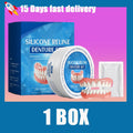 Temporary Silicone Snap-On Denture Set for Smile Whitening