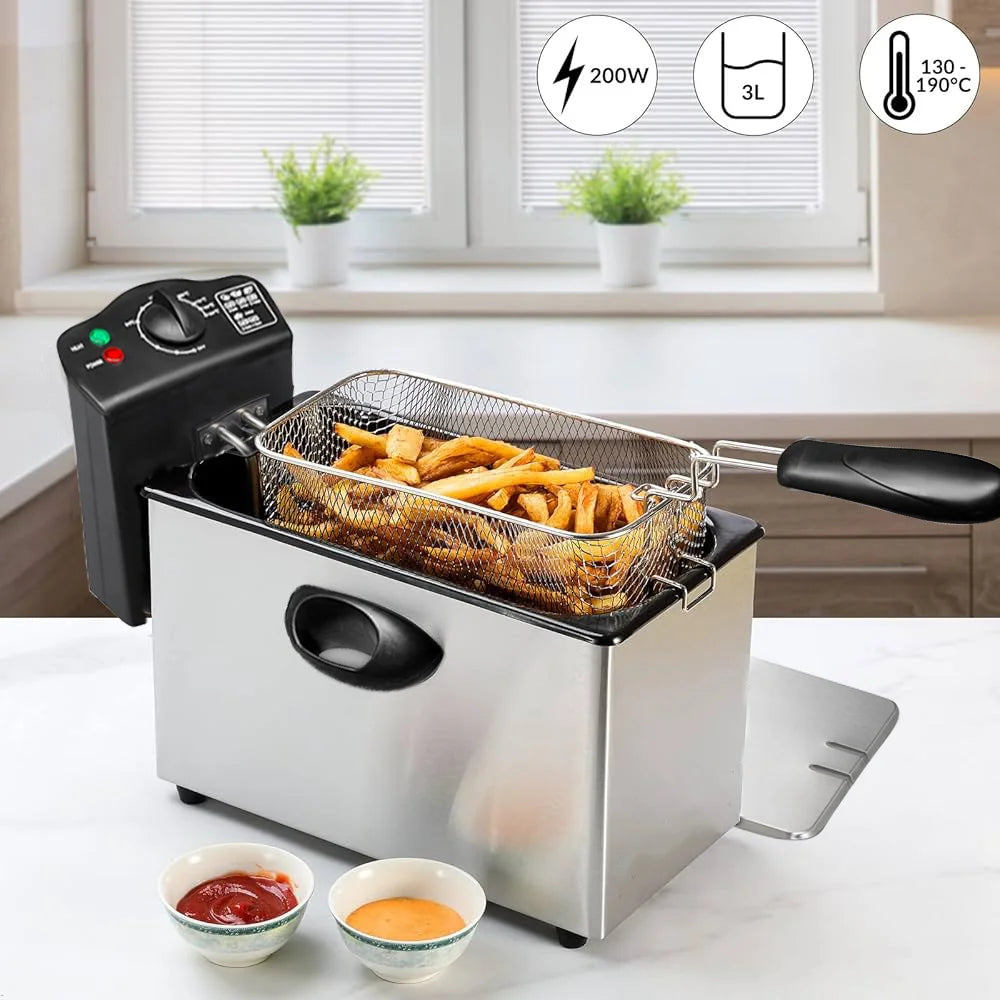 Professional Electric Countertop Deep Fryer for Crispy Snacks