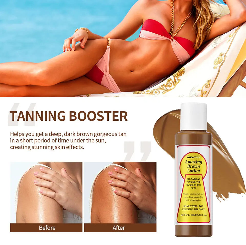 Sunless Tanning Body Lotion for Deep Bronze Glow - 9