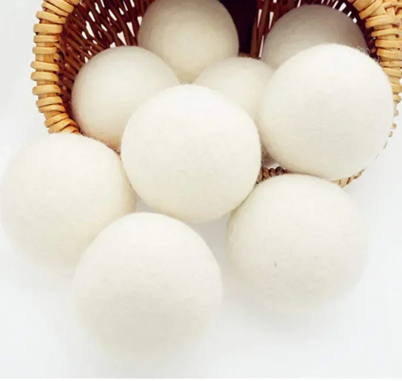 Reusable Wool Dryer Balls for Natural Fabric Softening