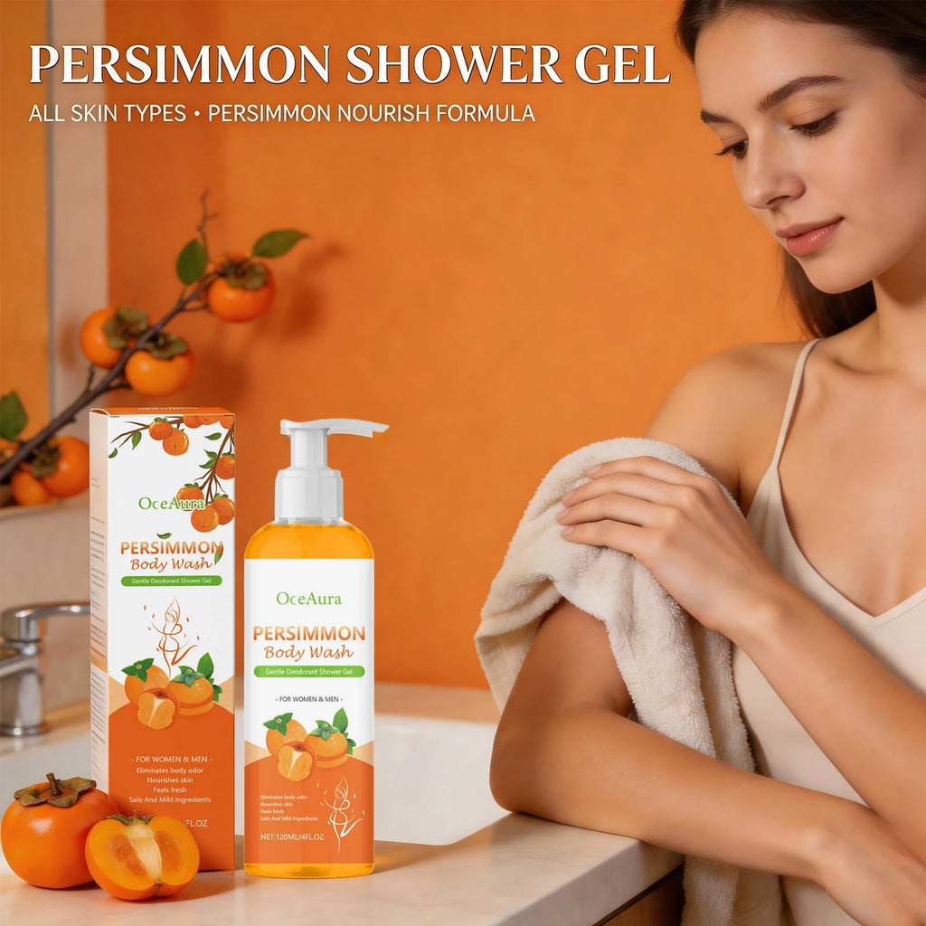 Persimmon Body Odor Eliminating and Moisturizing Shower Gel