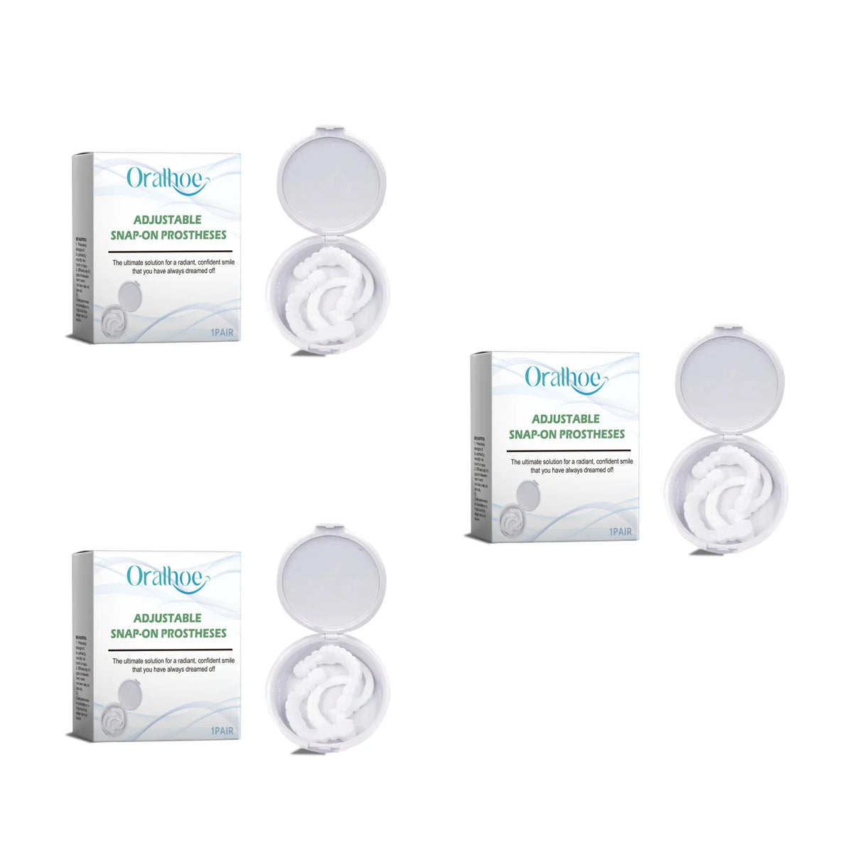 Adjustable Snap-On Dentures for Instant Smile Makeover