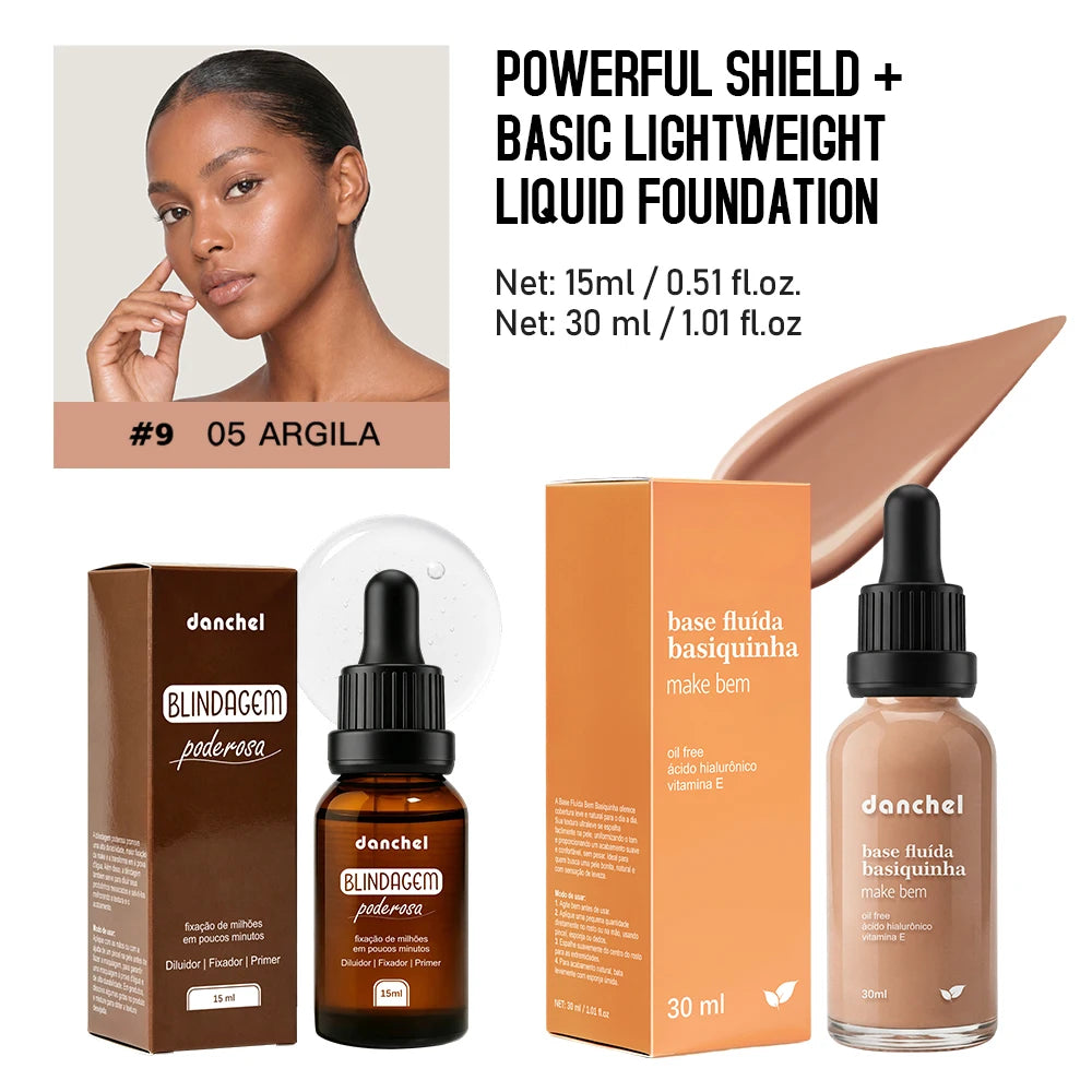 Liquid Foundation and Primer Makeup Set - 19