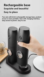 Electric Automatic Salt and Pepper Grinder with LED Light