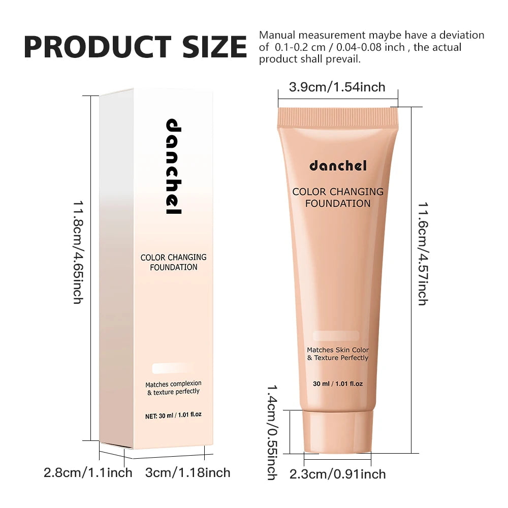 Color-Changing Liquid Foundation for Flawless Skin Tone - 19