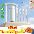 4-in-1 Portable Leak-Proof Travel Dispenser Bottle