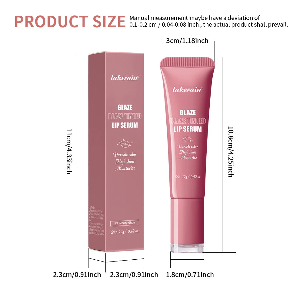 Hydrating Tinted Lip Serum for Glossy Plump Lips