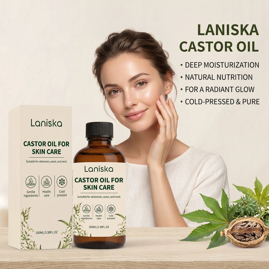 Cold Pressed Castor Oil for Skin Hydration and Body Massage