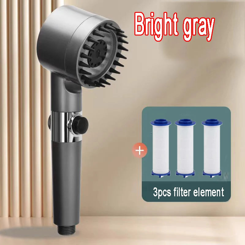 4-Mode High-Pressure Handheld Filtered Shower Head - 14