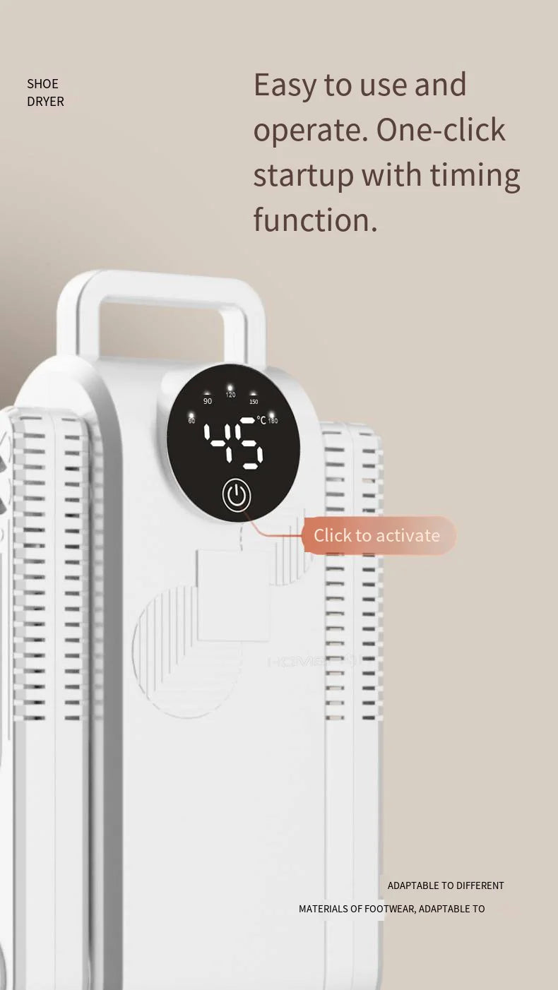 Electric Shoe Dryer with UV Deodorizer and Hot Air - 15