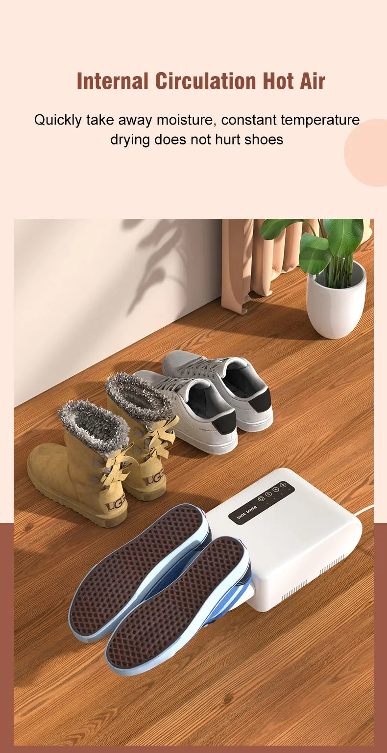 Electric Shoe Dryer and Deodorizer for Boots and Sneakers