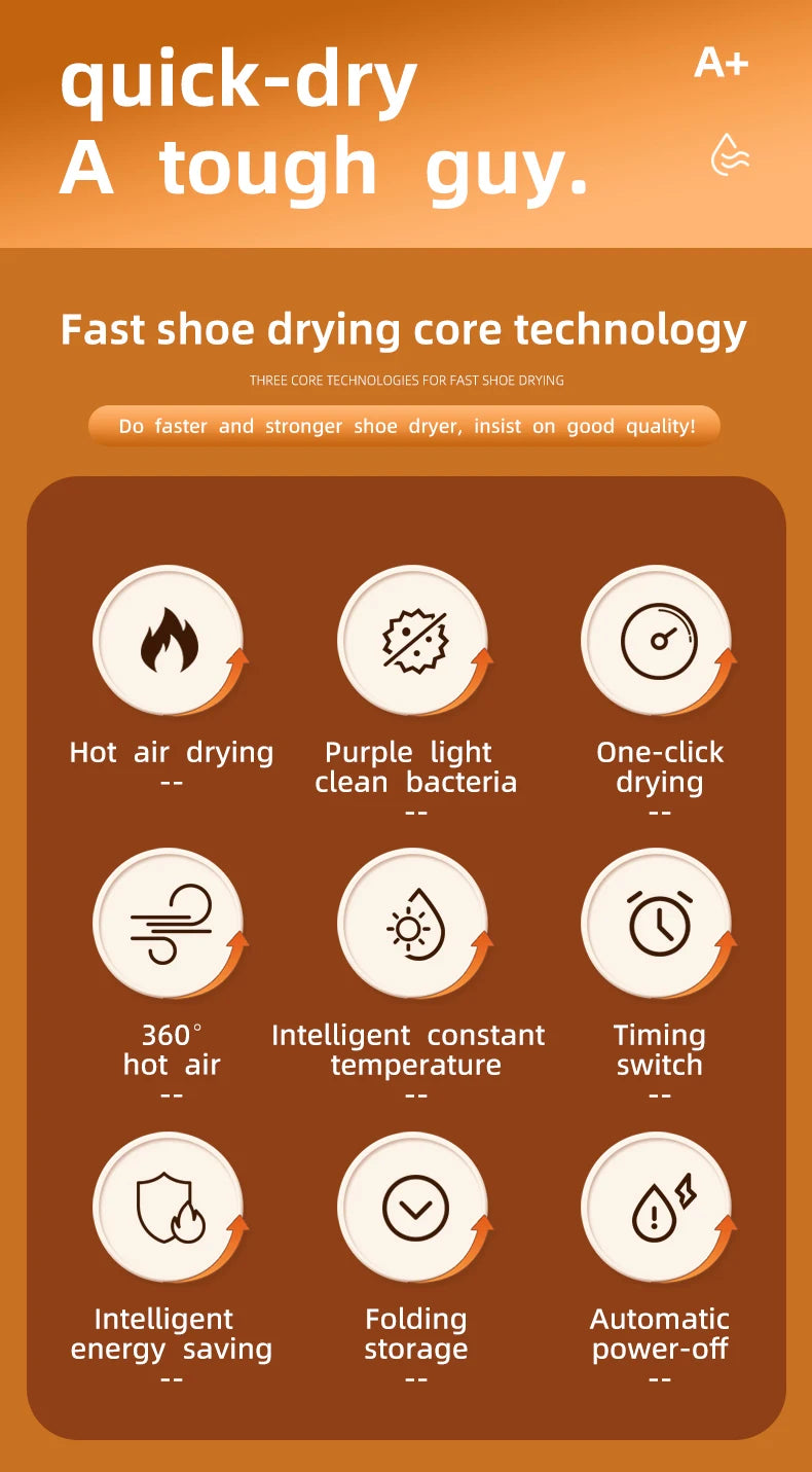 Intelligent Shoe Dryer and Deodorizing Warmer