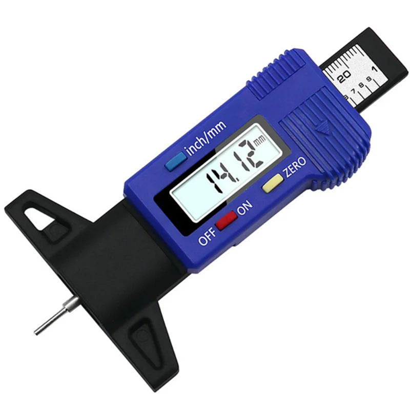 Digital Tire Tread Depth Gauge for Car Safety - 16