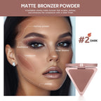 Matte Bronzer Powder for Face Contouring