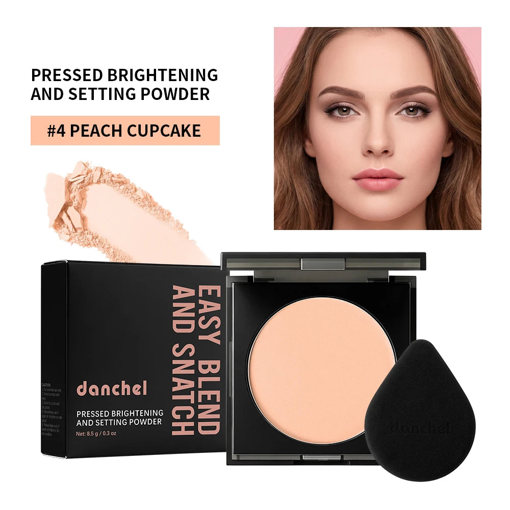 Matte Oil-Control Pressed Setting Powder for Face Makeup