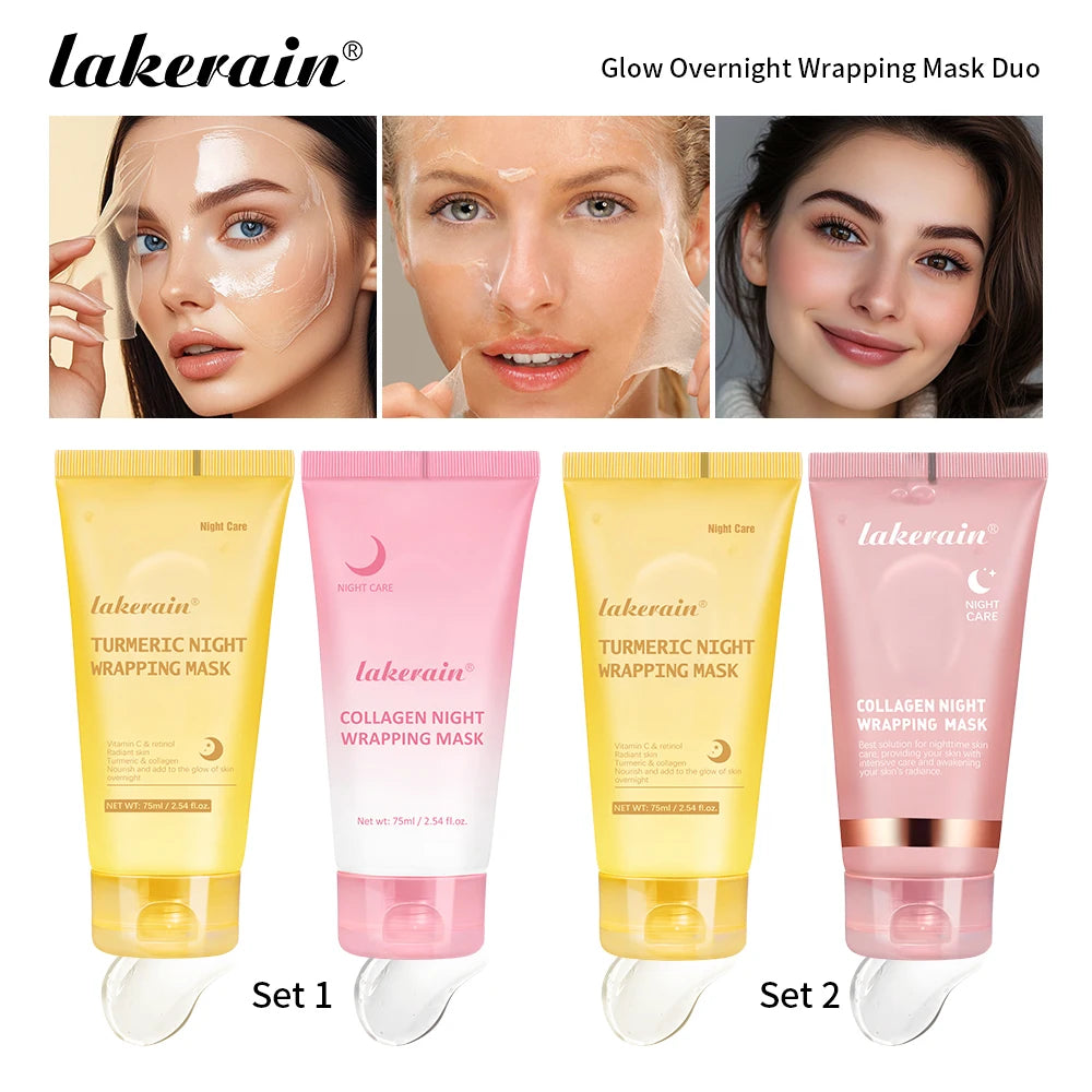 Overnight Peel-Off Face Mask Duo for Firming and Hydration - 1