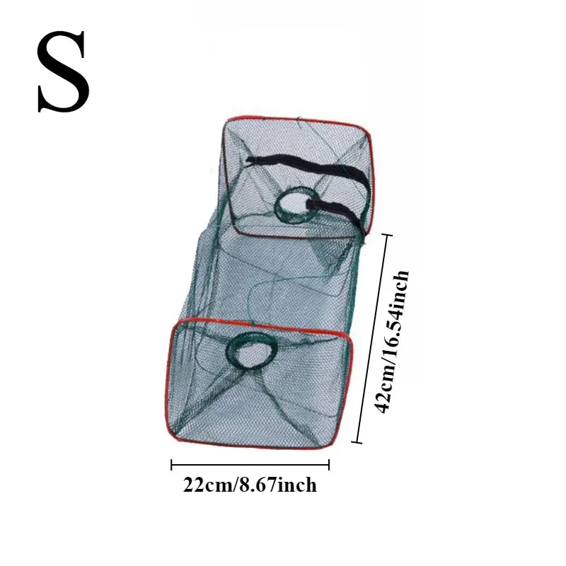 Collapsible Portable Fishing Net Trap for Crab and Shrimp